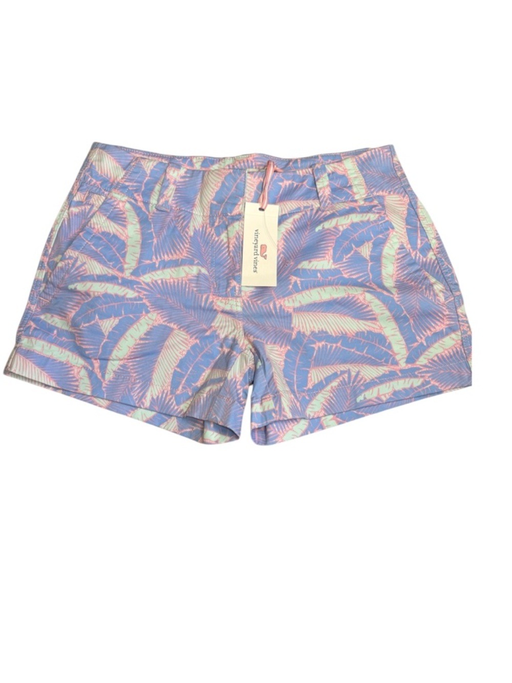 Vineyard Vines Palm Leaf Shorts NWT Size 00 Summer Preppy
